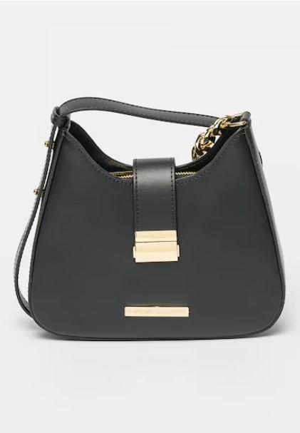 Geanta de umar din piele naturala Antonia Moretti AM1557, Negru, #1, Bagsy