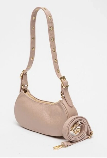 Geanta de umar din piele naturala Antonia Moretti AM1558, Roz prafuit, Nr. 2, Bagsy