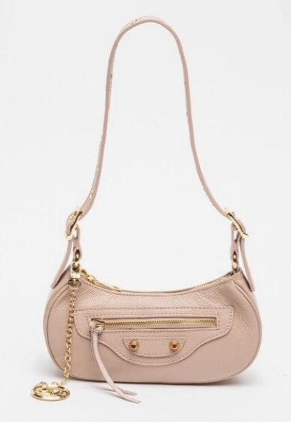 Geanta de umar din piele naturala Antonia Moretti AM1558, Roz prafuit, Nr. 1, Bagsy