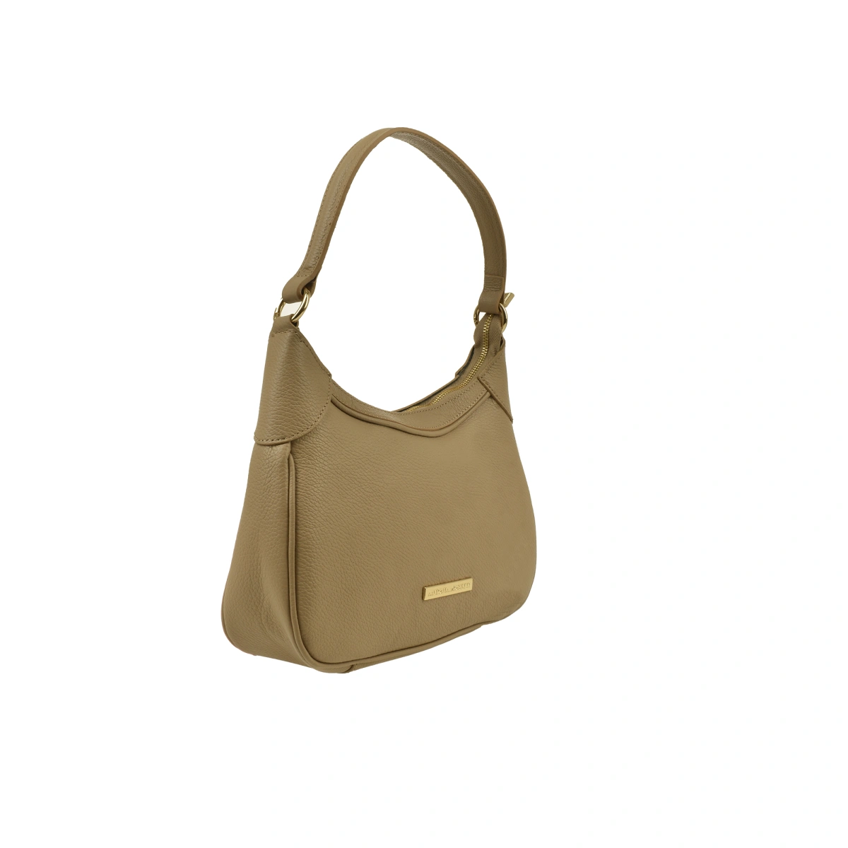 Geanta de umar din piele naturala Antonia Moretti AM1560, Grej, #2, Bagsy