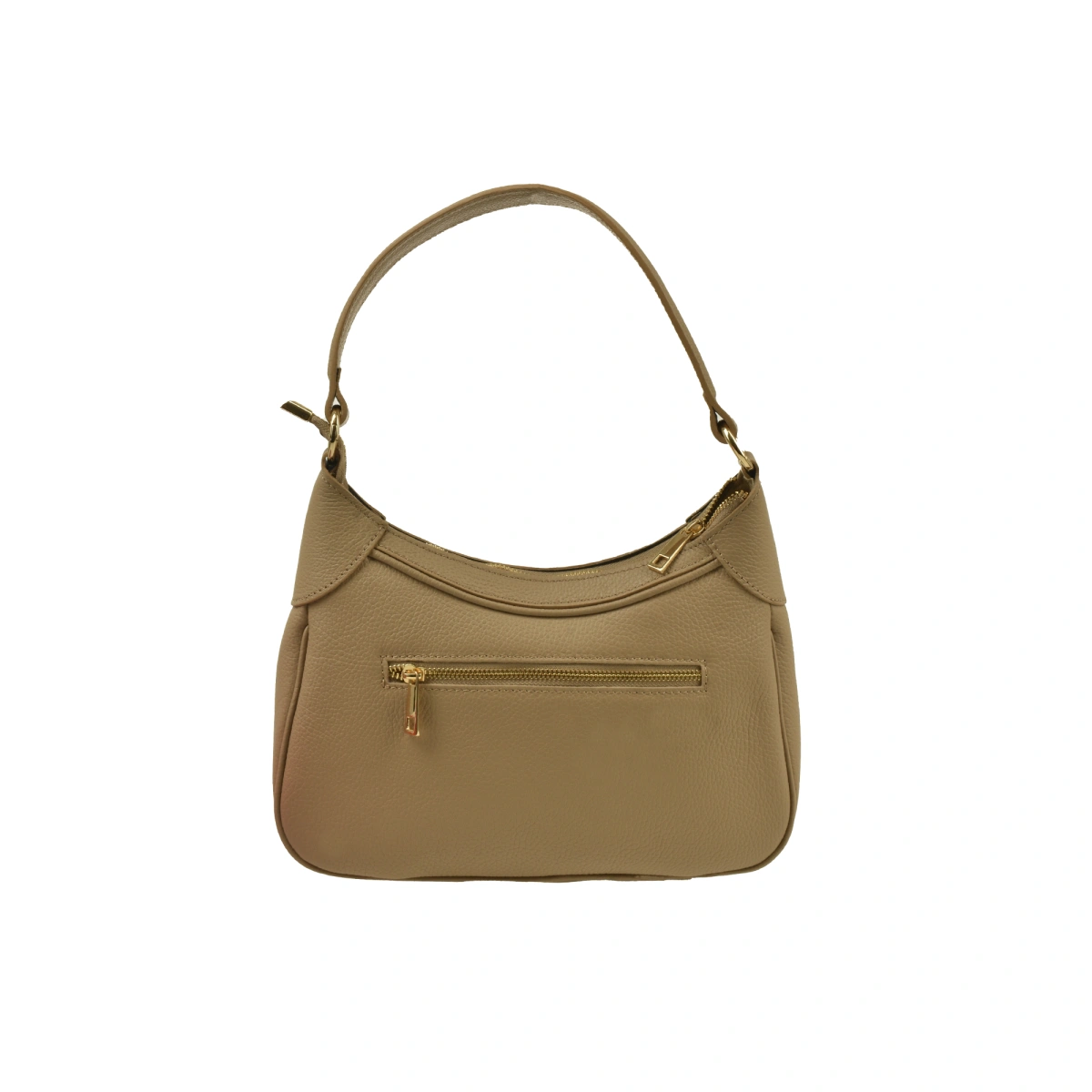 Geanta de umar din piele naturala Antonia Moretti AM1560, Grej, #3, Bagsy