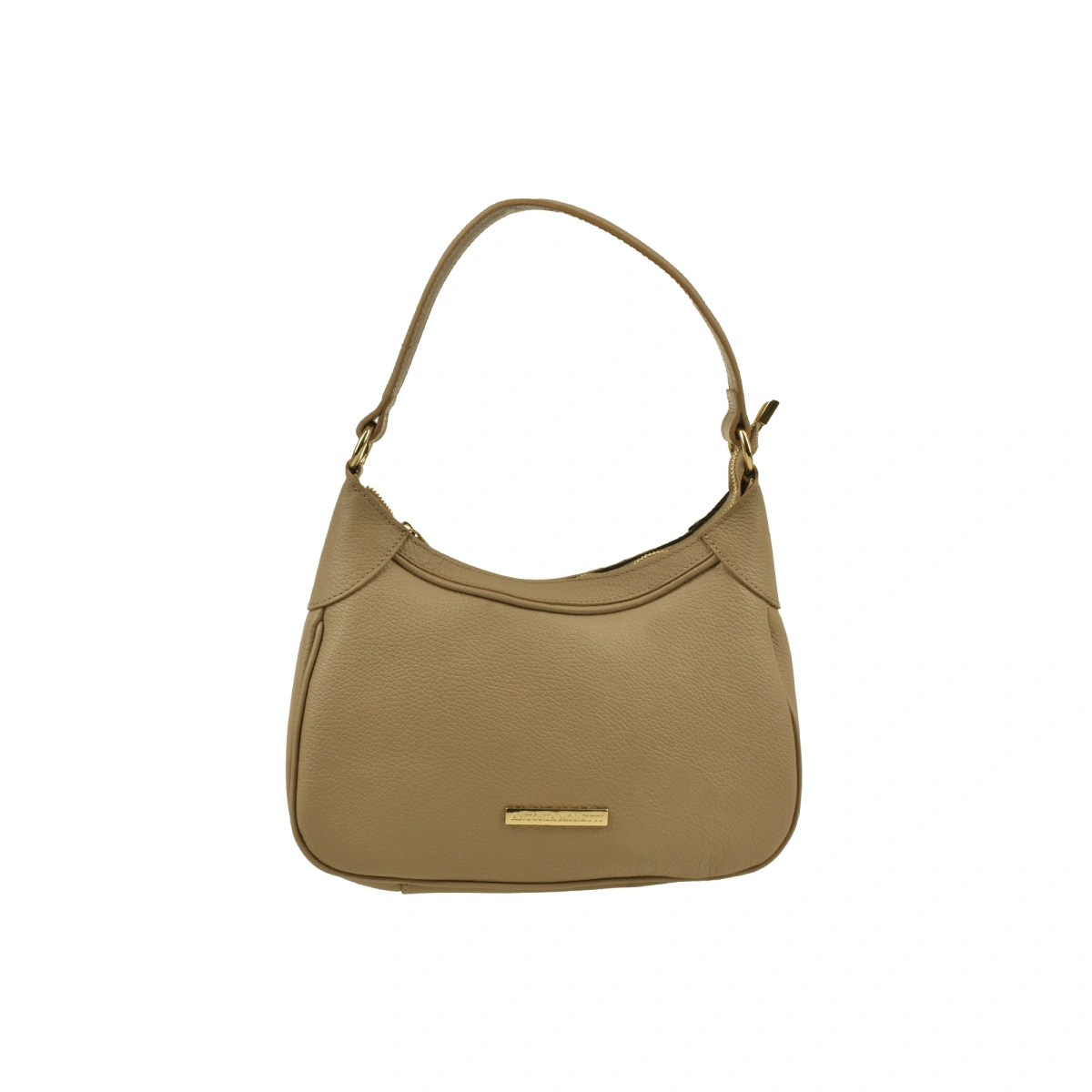 Geanta de umar din piele naturala Antonia Moretti AM1560, Grej, #1, Bagsy