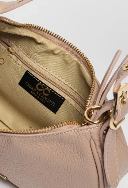 Geanta de umar din piele naturala Chiara Canotti CC1600, Roz prafuit, #4, Bagsy