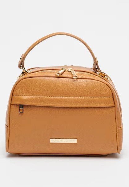 Geanta de umar din piele naturala Antonia Moretti AM1562, Cognac, #1, Bagsy