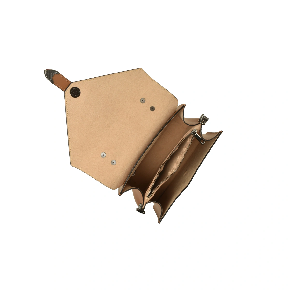 Geanta de umar din piele naturala Antonia Moretti AM1564, Cognac, #4, Bagsy