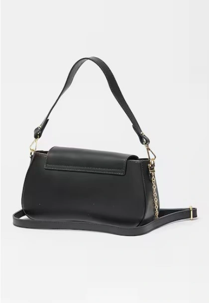 Geanta de umar din piele naturala Antonia Moretti AM1565, Negru, #2, Bagsy