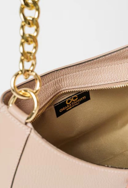 Geanta de umar din piele naturala Chiara Canotti CC1601, Roz prafuit, #3, Bagsy