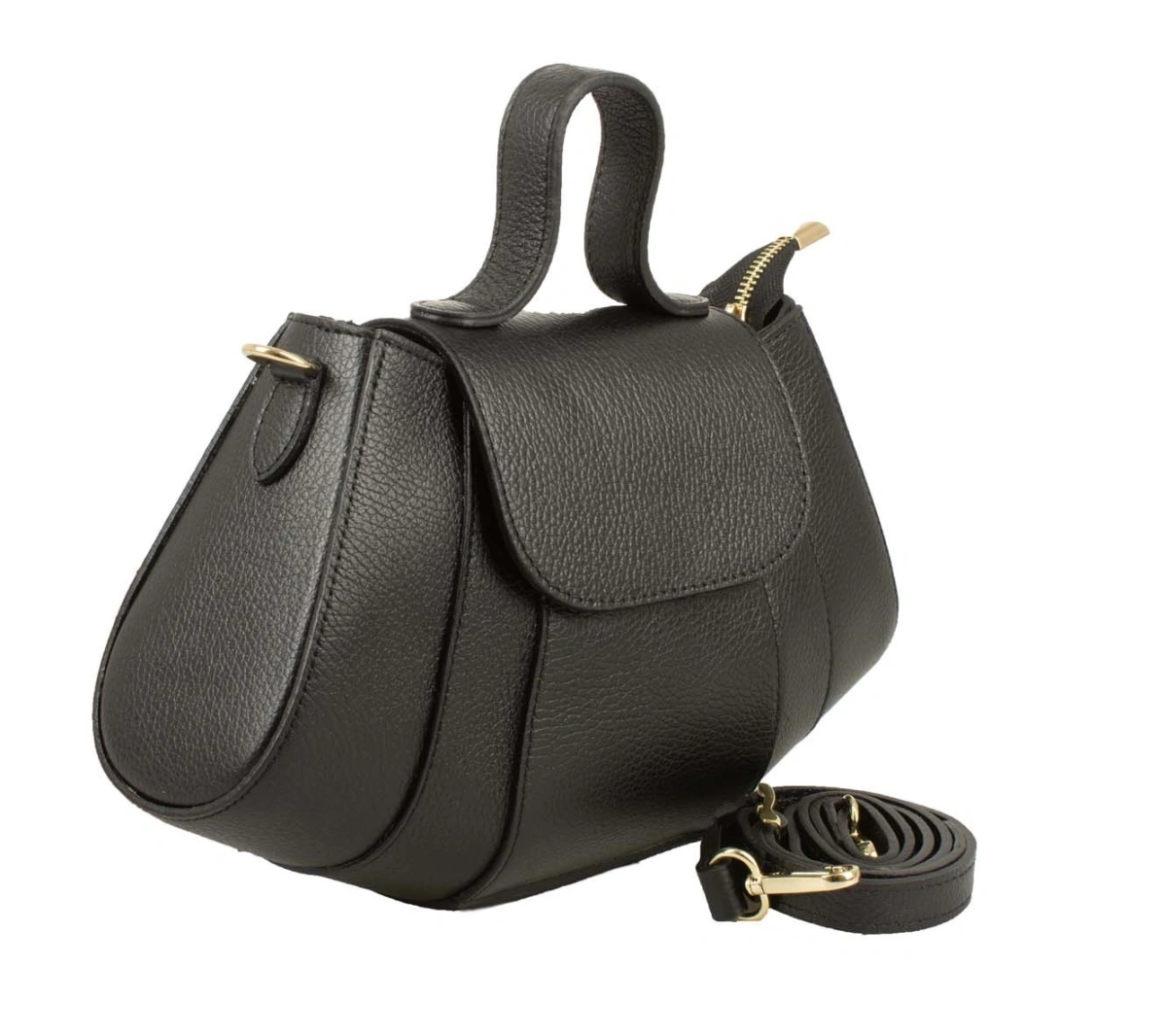 Geanta de mana din piele naturala Chiara Canotti CC1603, Negru, #2, Bagsy