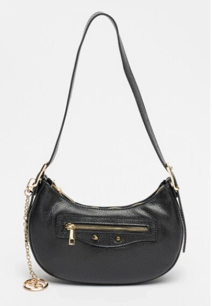 Geanta de umar din piele naturala Chiara Canotti CC1608, Negru, #1, Bagsy