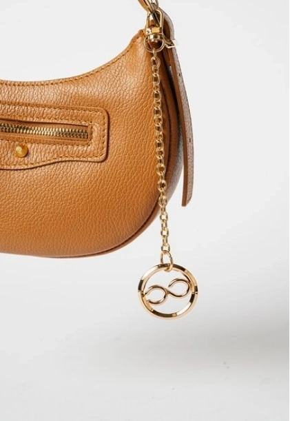 Geanta de umar din piele naturala Chiara Canotti CC1608, Cognac, Nr. 4, Bagsy