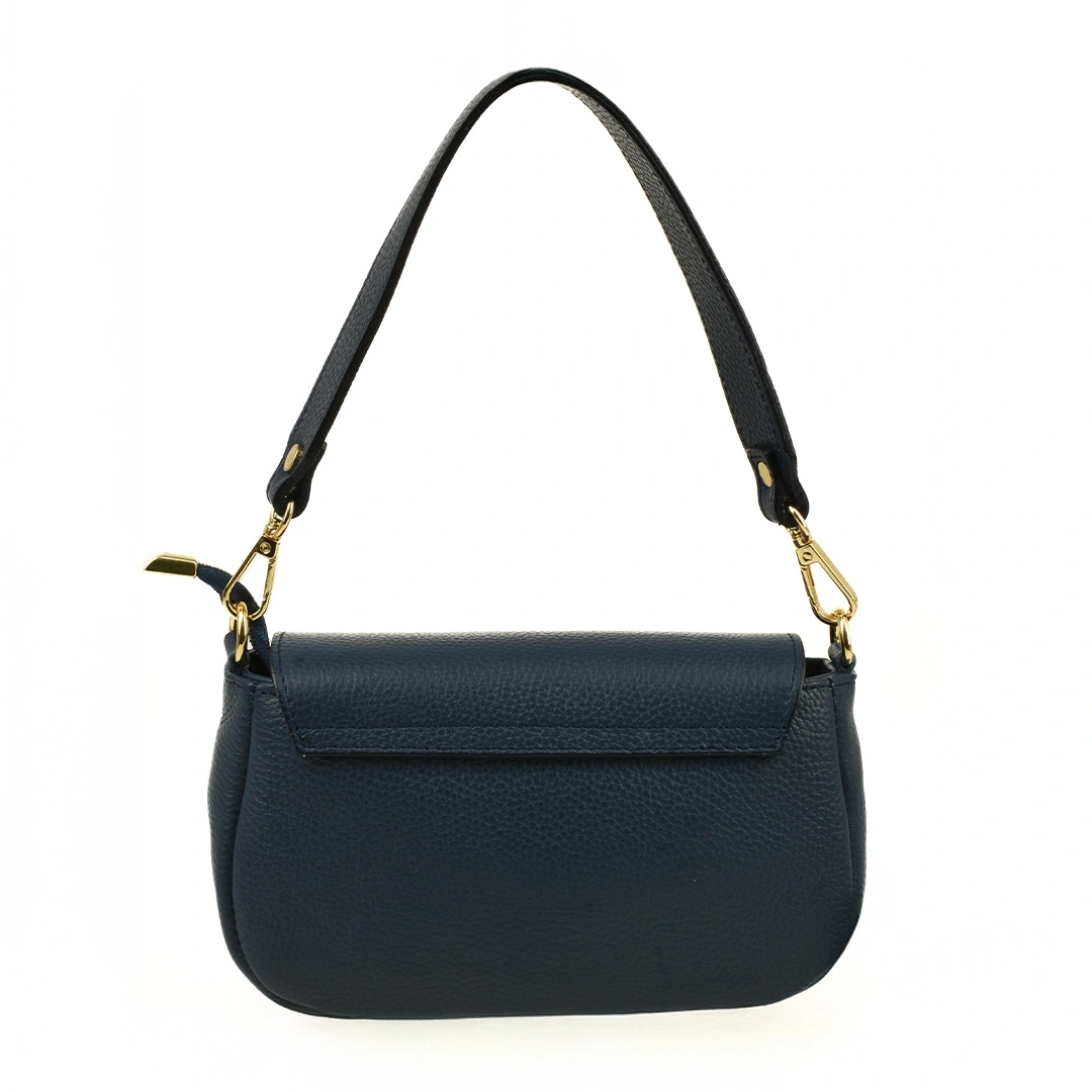 Geanta de umar din piele naturala Chiara Canotti CC1609, Albastru, #3, Bagsy