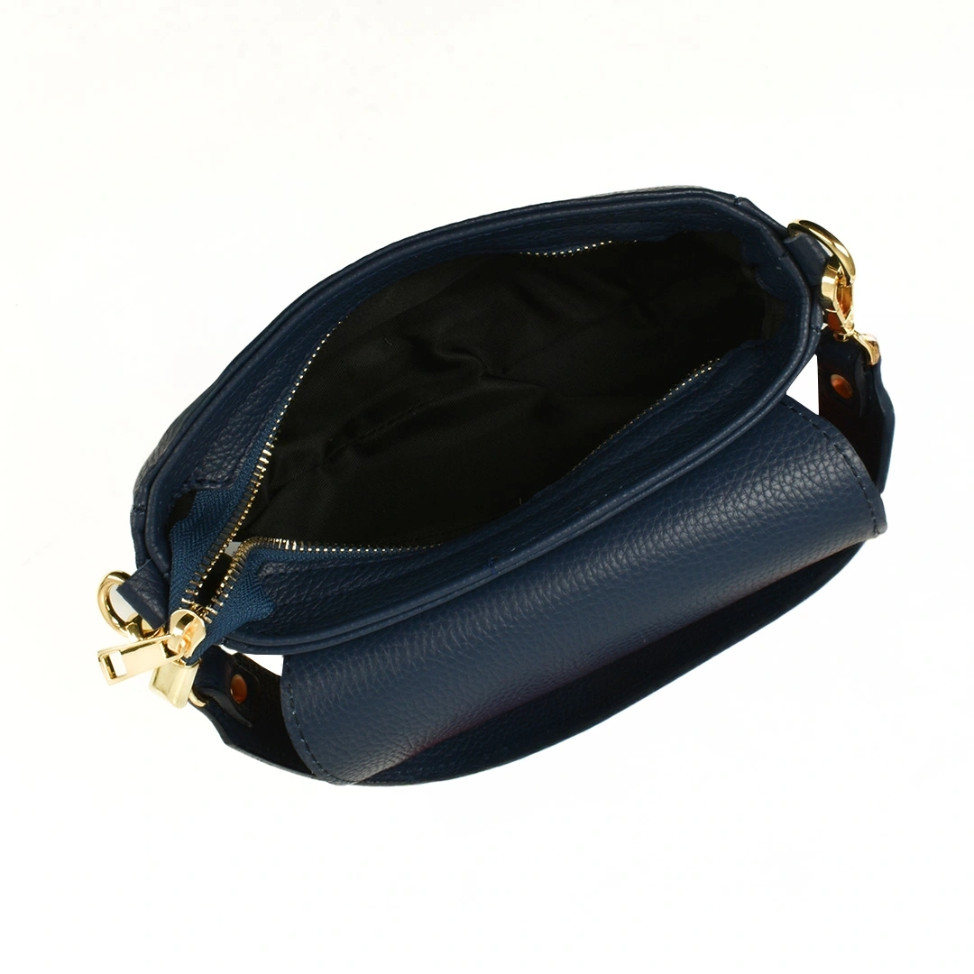 Geanta de umar din piele naturala Chiara Canotti CC1609, Albastru, #4, Bagsy