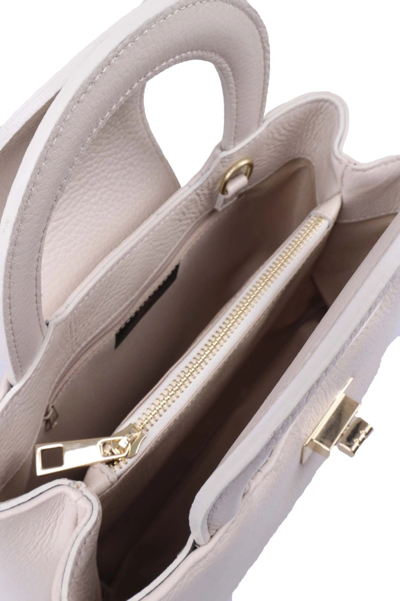 Geanta de umar din piele naturala Chiara Canotti CC1612, Bej, #3, Bagsy