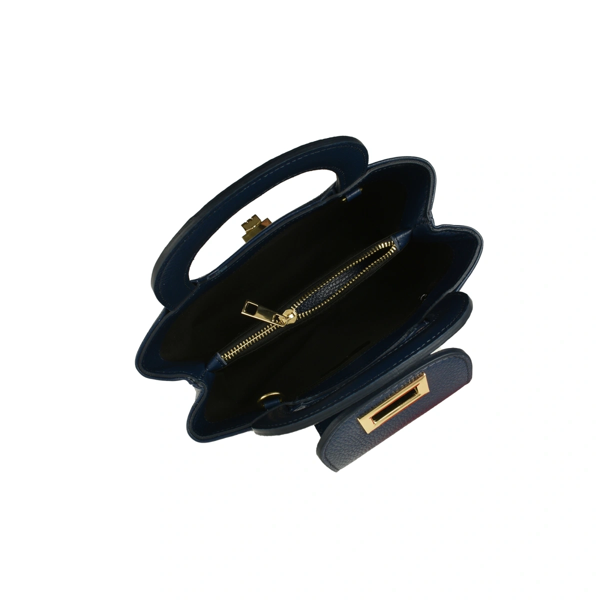 Geanta de umar din piele naturala Chiara Canotti CC1612, Albastru, #4, Bagsy