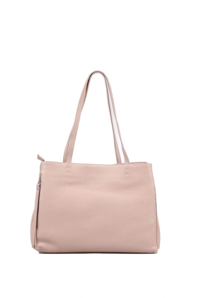 Geanta de umar din piele naturala Chiara Canotti CC1614, Roz prafuit, #3, Bagsy