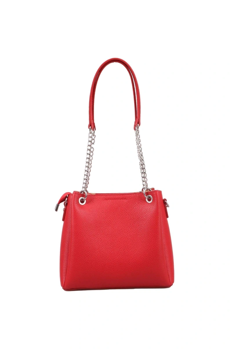 Geanta de umar din piele naturala Chiara Canotti CC1617, Rosu, #3, Bagsy