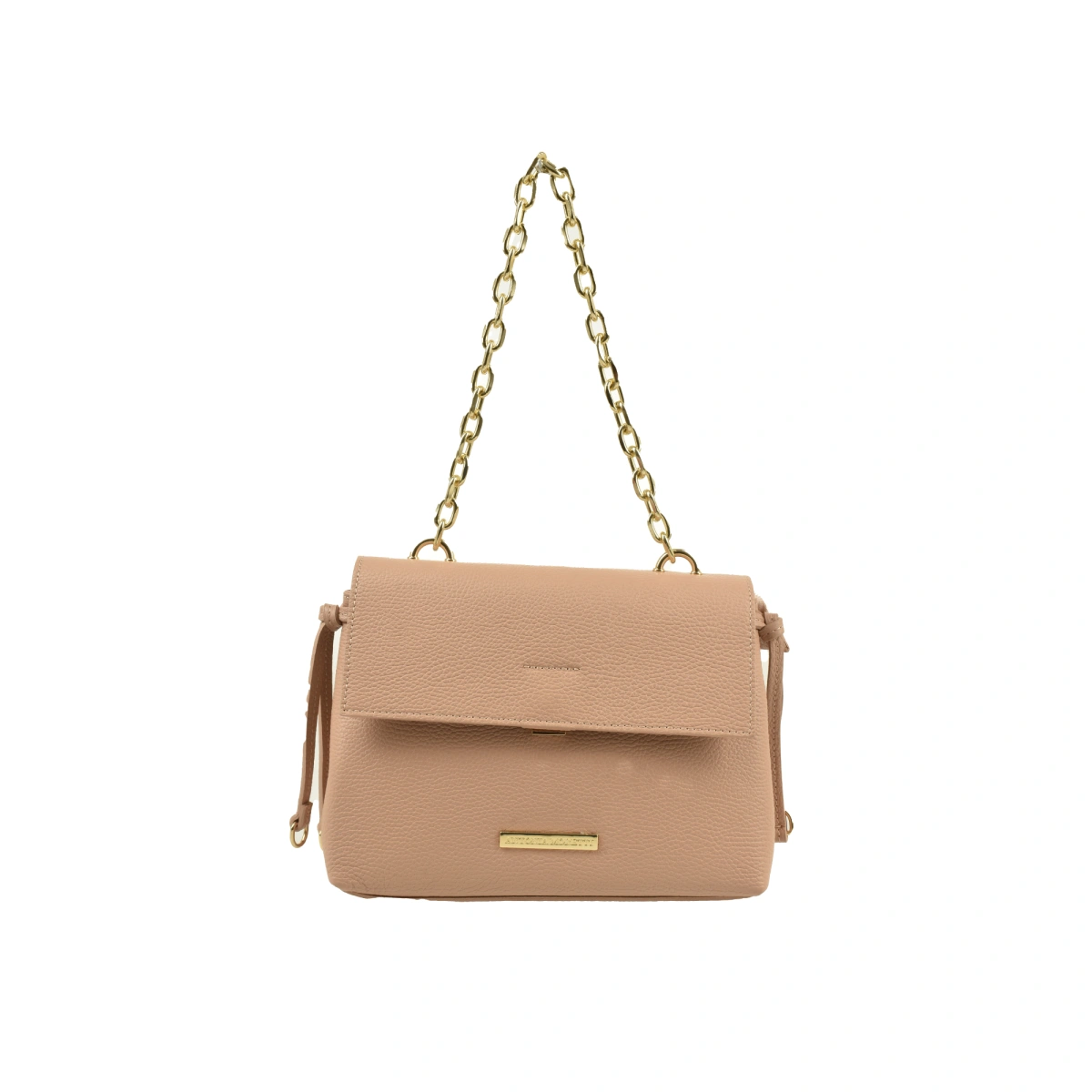 Geanta de umar din piele naturala Antonia Moretti AM1569, Roz prafuit, #1, Bagsy