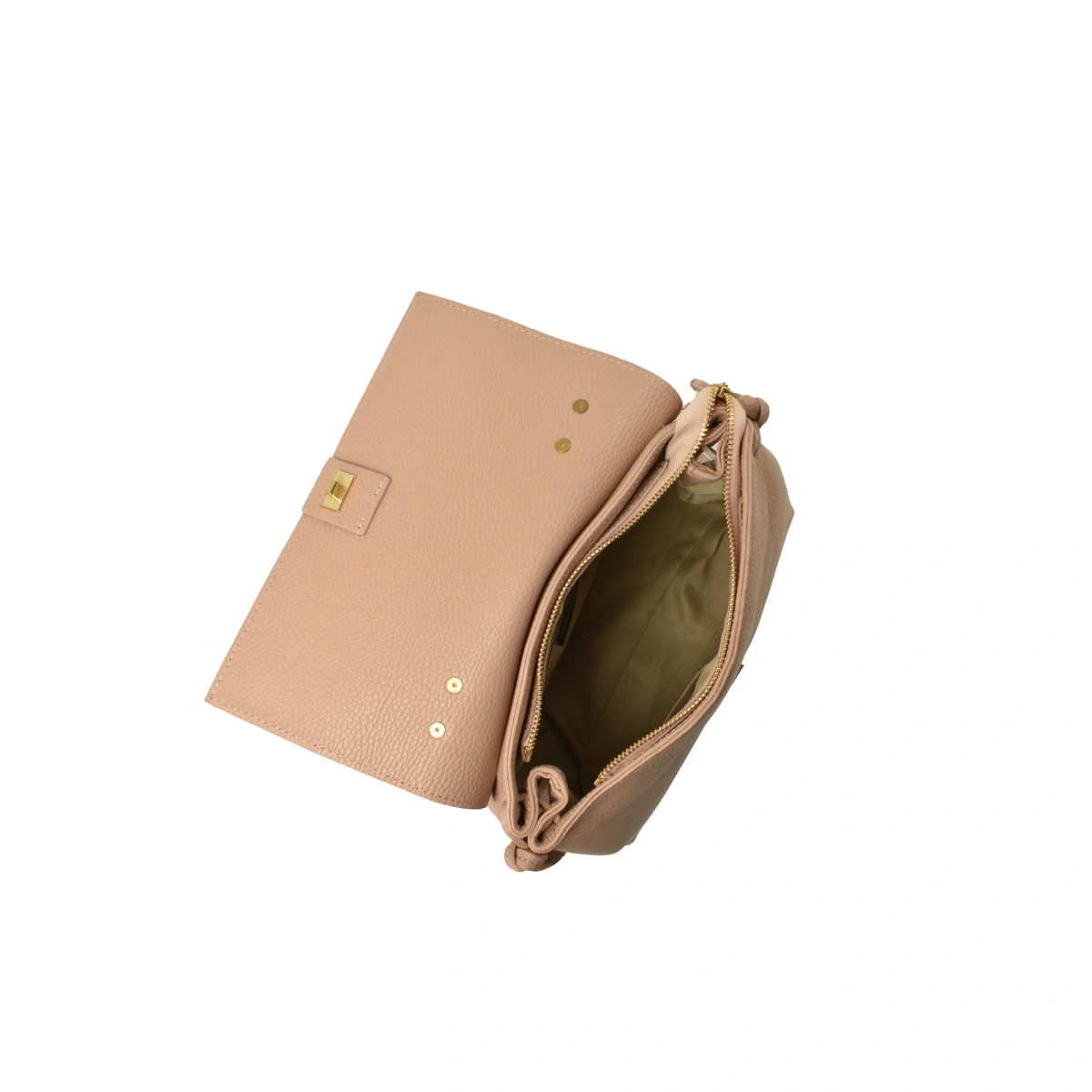 Geanta de umar din piele naturala Antonia Moretti AM1569, Roz prafuit, #4, Bagsy