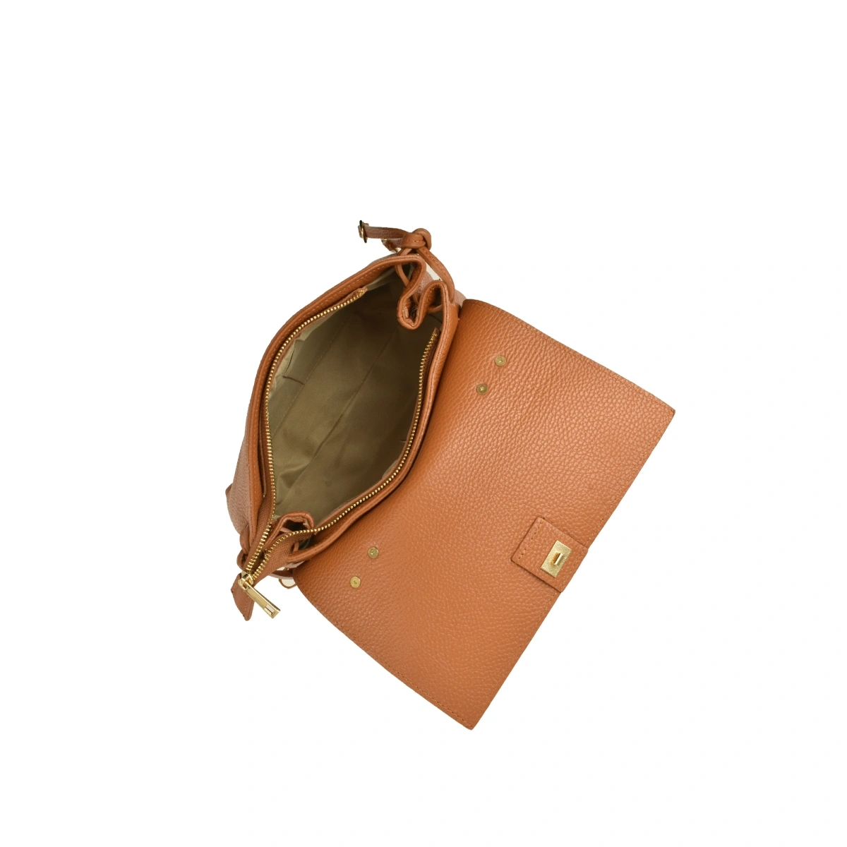 Geanta de umar din piele naturala Antonia Moretti AM1569, Cognac, #4, Bagsy