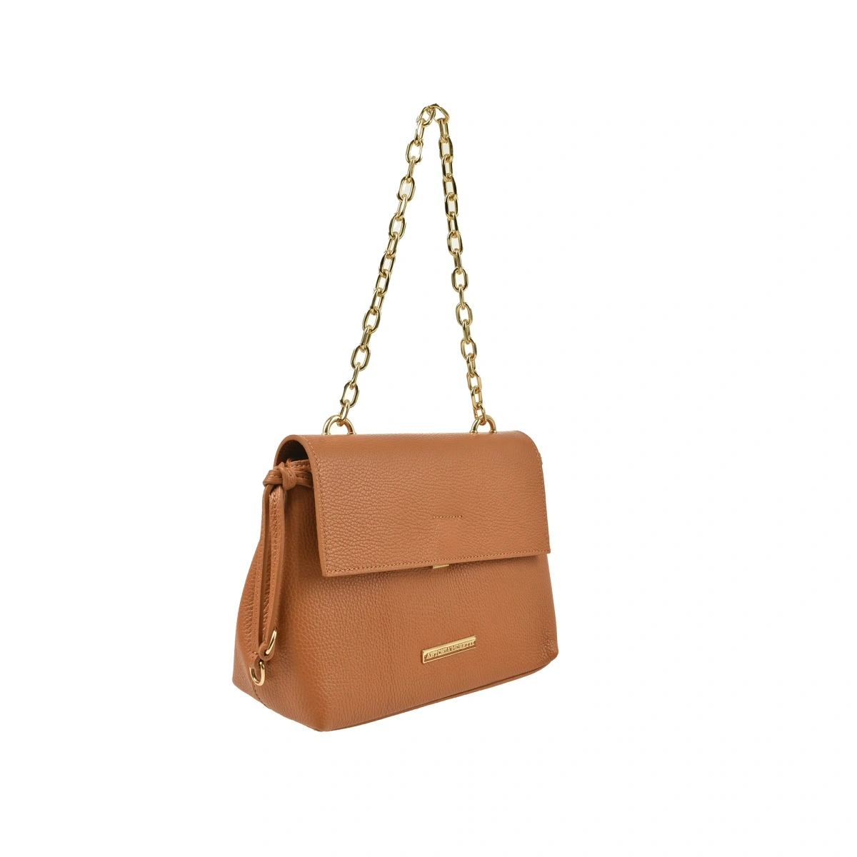 Geanta de umar din piele naturala Antonia Moretti AM1569, Cognac, #2, Bagsy