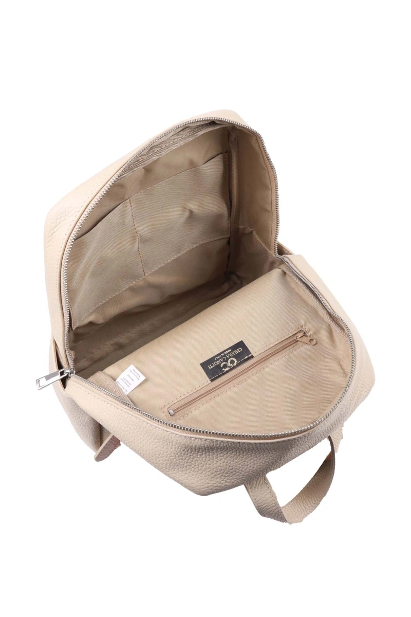 Rucsac dama din piele naturala Chiara Canotti CC1619, Bej, #3, Bagsy