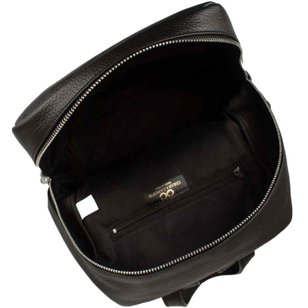 Rucsac dama din piele naturala Chiara Canotti CC1619, Negru, #4, Bagsy