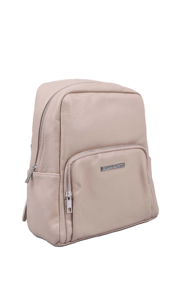 Rucsac dama din piele naturala Chiara Canotti CC1619, Roz prafuit, #2, Bagsy