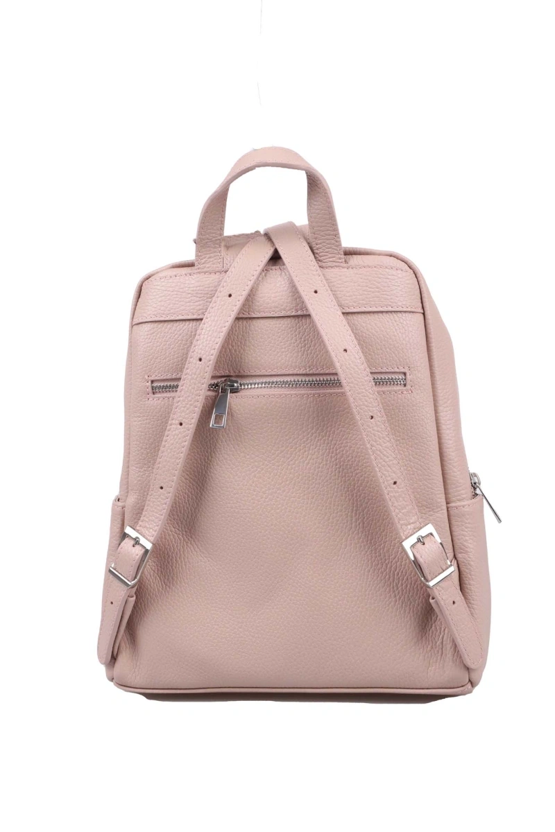 Rucsac dama din piele naturala Chiara Canotti CC1619, Roz prafuit, #3, Bagsy