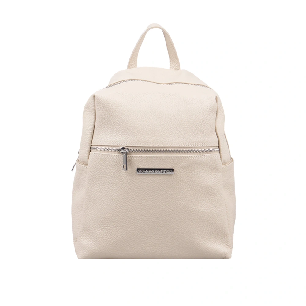 Rucsac dama din piele naturala Chiara Canotti CC1620, Bej, #1, Bagsy