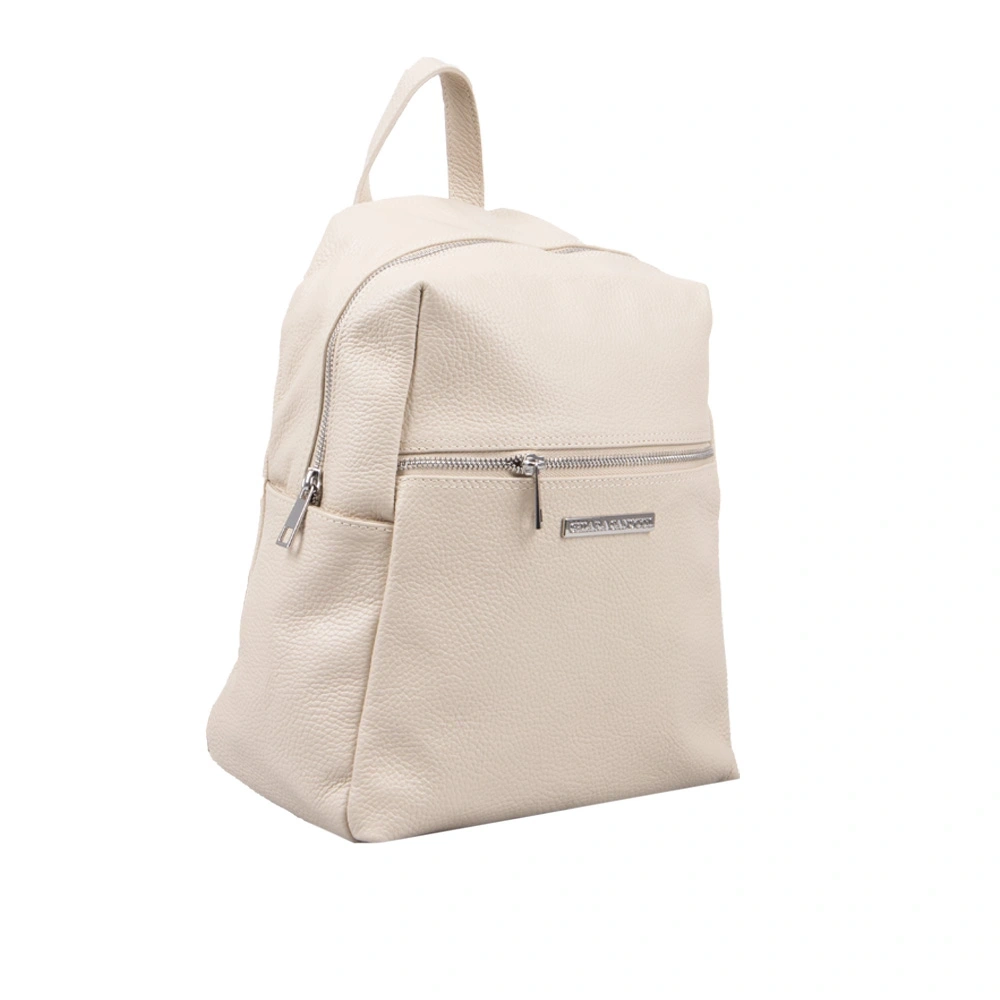 Rucsac dama din piele naturala Chiara Canotti CC1620, Bej, #3, Bagsy