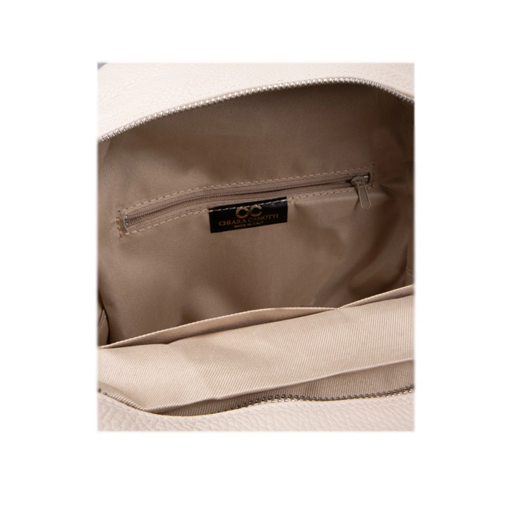 Rucsac dama din piele naturala Chiara Canotti CC1620, Bej, #4, Bagsy