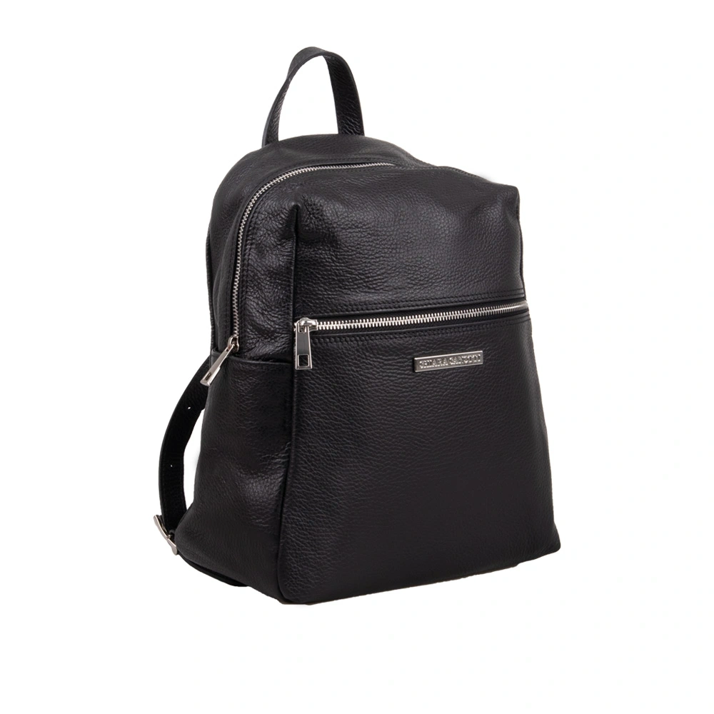 Rucsac dama din piele naturala Chiara Canotti CC1620, Negru, #3, Bagsy