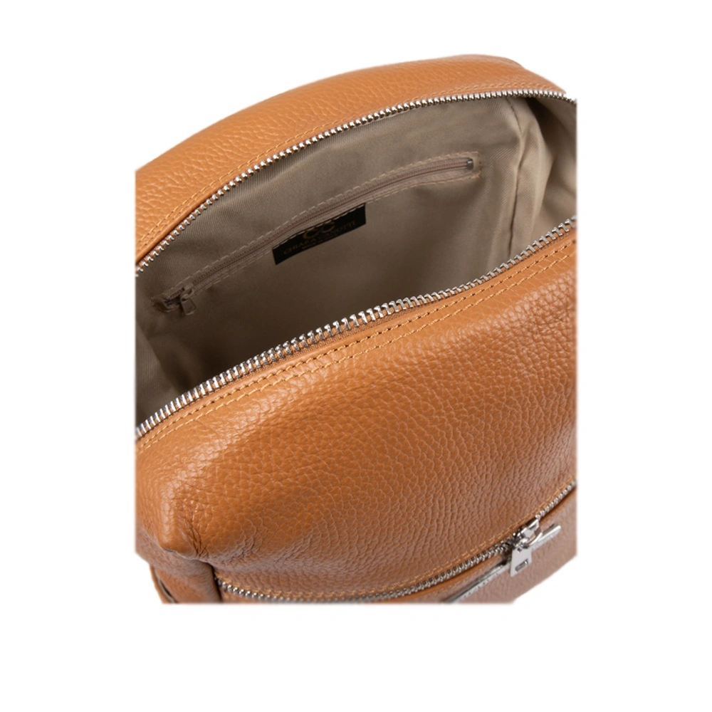 Rucsac dama din piele naturala Chiara Canotti CC1620, Cognac, #4, Bagsy