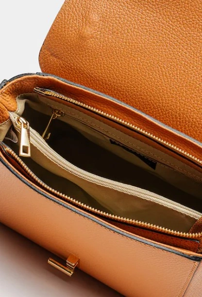 Geanta de mana din piele naturala Chiara Canotti CC1621, Cognac, #3, Bagsy