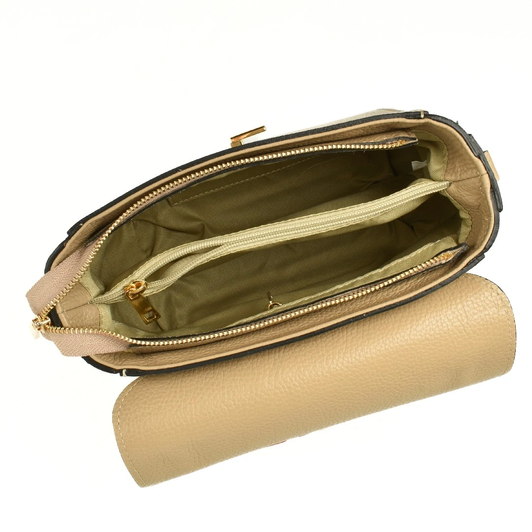 Geanta de mana din piele naturala Chiara Canotti CC1621, Grej, #4, Bagsy