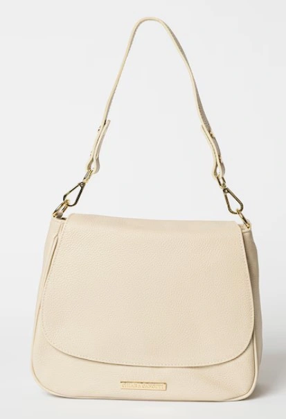 Geanta de umar din piele naturala Chiara Canotti CC1623, Bej, #1, Bagsy