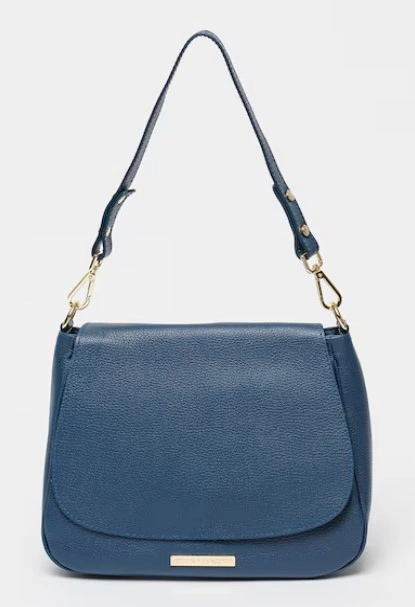 Geanta de umar din piele naturala Chiara Canotti CC1623, Albastru, #1, Bagsy