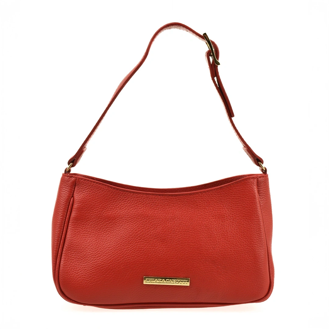 Geanta de umar din piele naturala Chiara Canotti CC1624, Rosu, #1, Bagsy