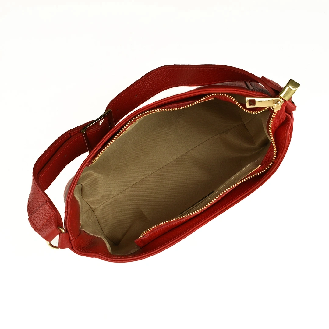 Geanta de umar din piele naturala Chiara Canotti CC1624, Rosu, #4, Bagsy