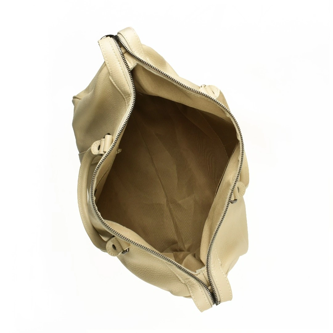 Geanta de umar din piele naturala Chiara Canotti CC1626, Bej, #4, Bagsy