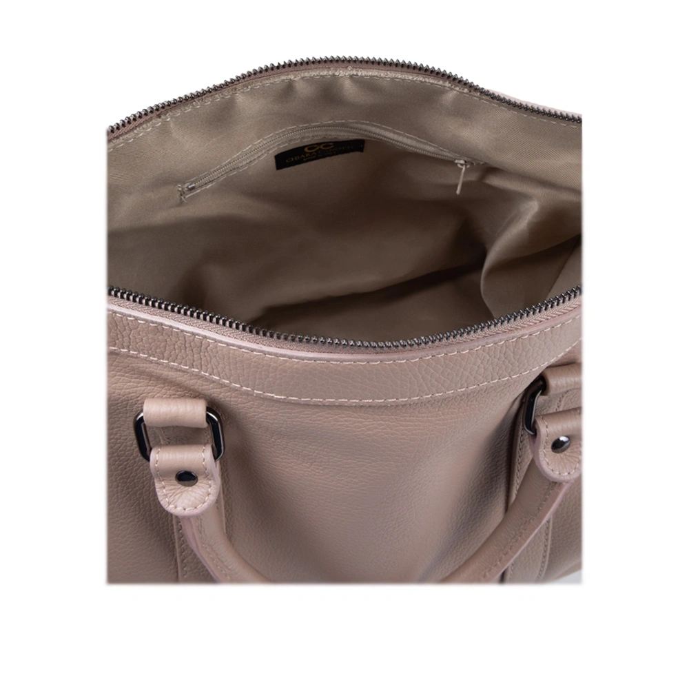 Geanta de umar din piele naturala Chiara Canotti CC1626, Roz prafuit, Nr. 3, Bagsy