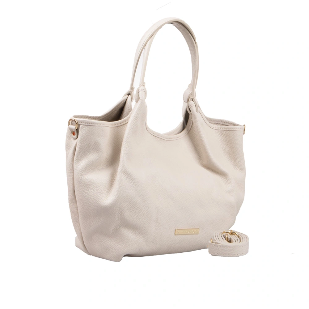 Geanta de umar din piele naturala Chiara Canotti CC1627, Bej, #3, Bagsy