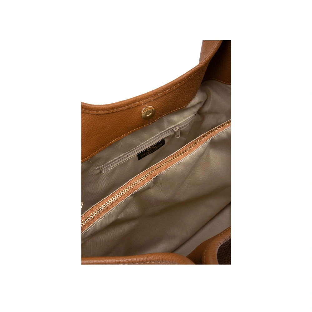 Geanta de umar din piele naturala Chiara Canotti CC1627, Cognac, #4, Bagsy