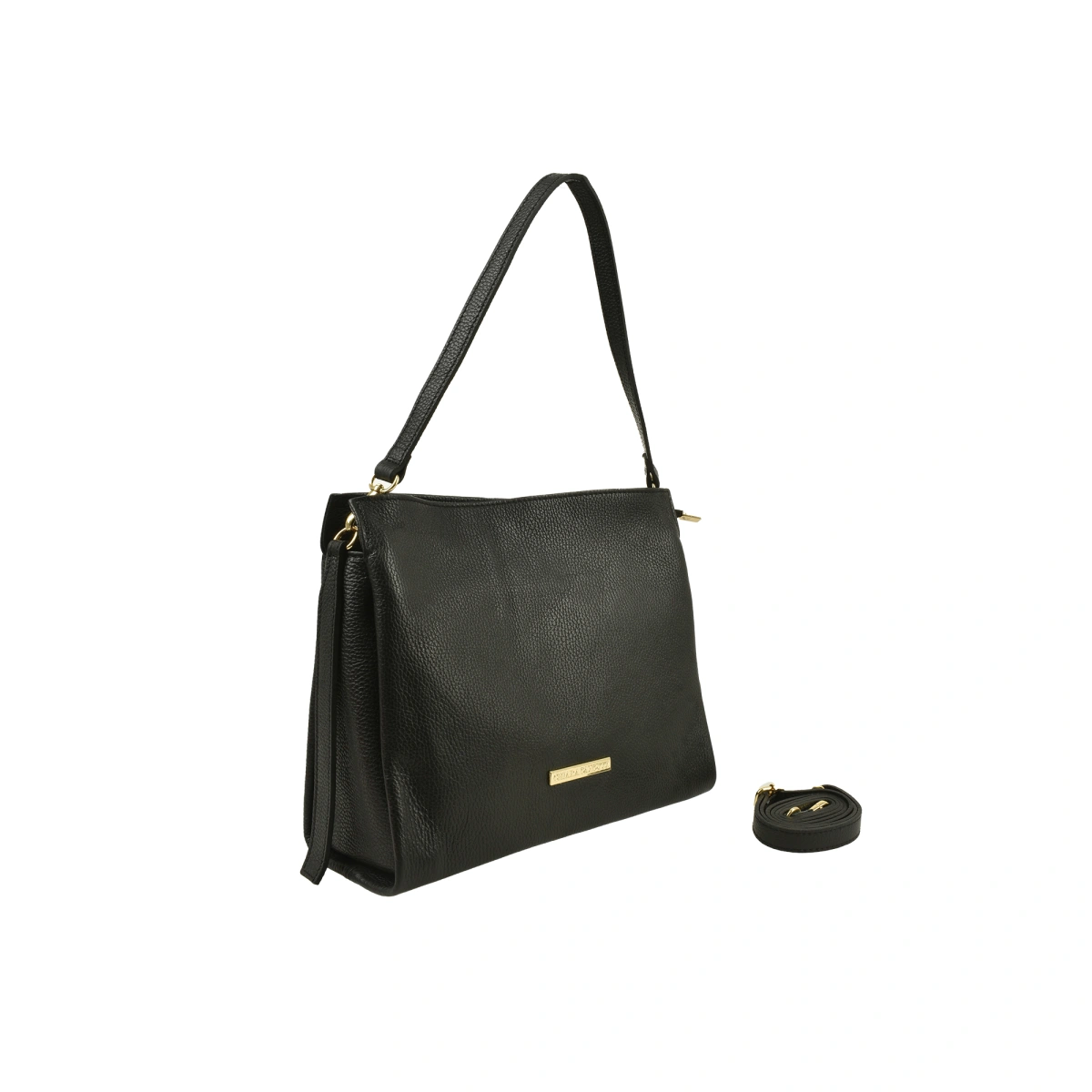 Geanta de umar din piele naturala Chiara Canotti CC1629, Negru, #3, Bagsy