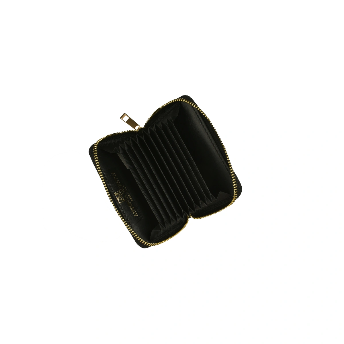 Portofel dama din piele naturala Antonia Moretti AM1573, Negru, #4, Bagsy