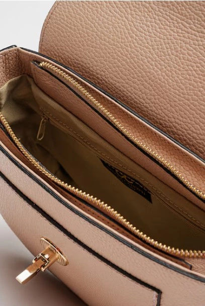 Geanta de umar din piele naturala Chiara Canotti CC1632, Roz prafuit, #4, Bagsy