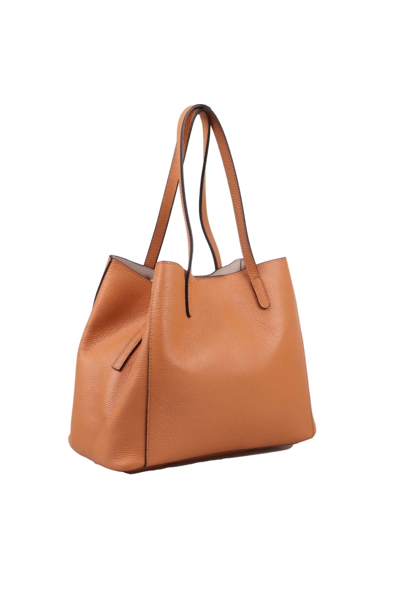 Geanta de umar din piele naturala Chiara Canotti CC1633, Cognac, #2, Bagsy