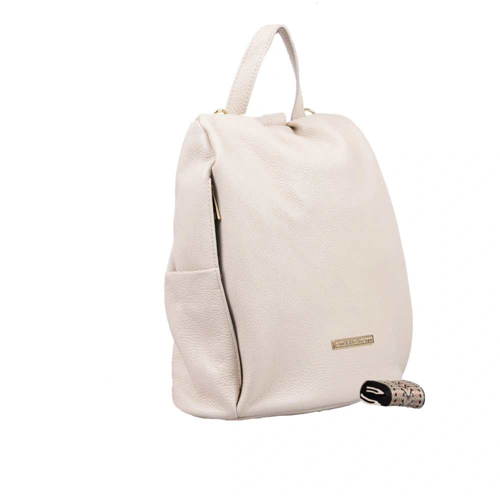 Rucsac dama din piele naturala Chiara Canotti CC1634, Bej, #3, Bagsy