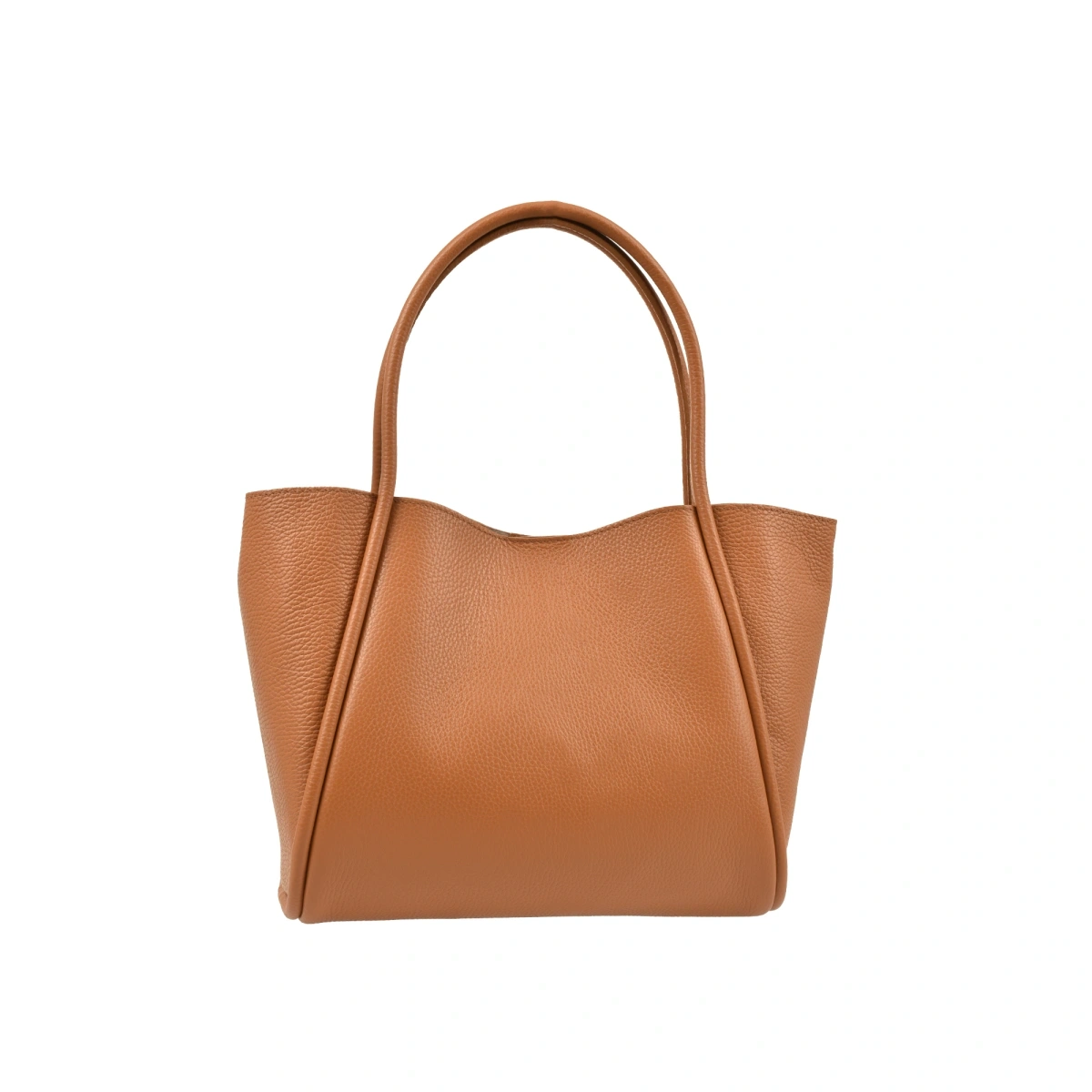 Geanta de umar din piele naturala Chiara Canotti CC1635, Cognac, Nr. 2, Bagsy