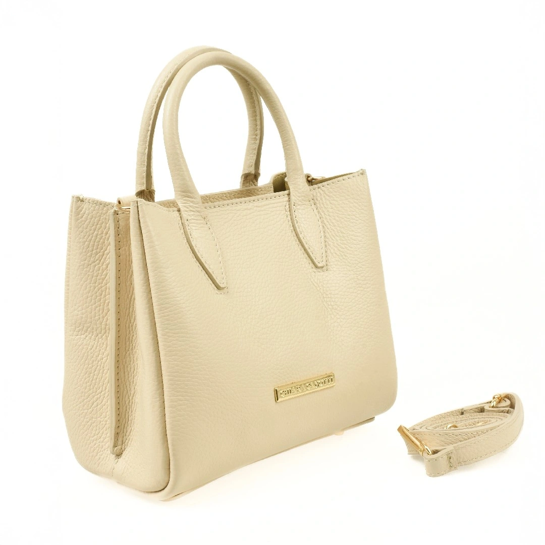 Geanta de mana din piele naturala Chiara Canotti CC1636, Bej, #2, Bagsy